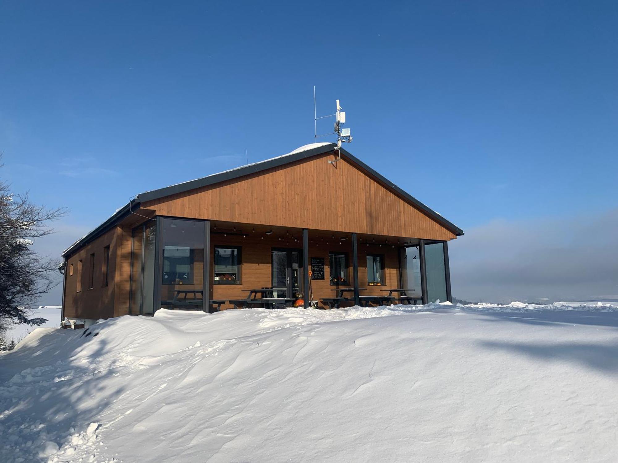 Restaurace A Penzion Gansberg Hotel Cotkytle Bagian luar foto