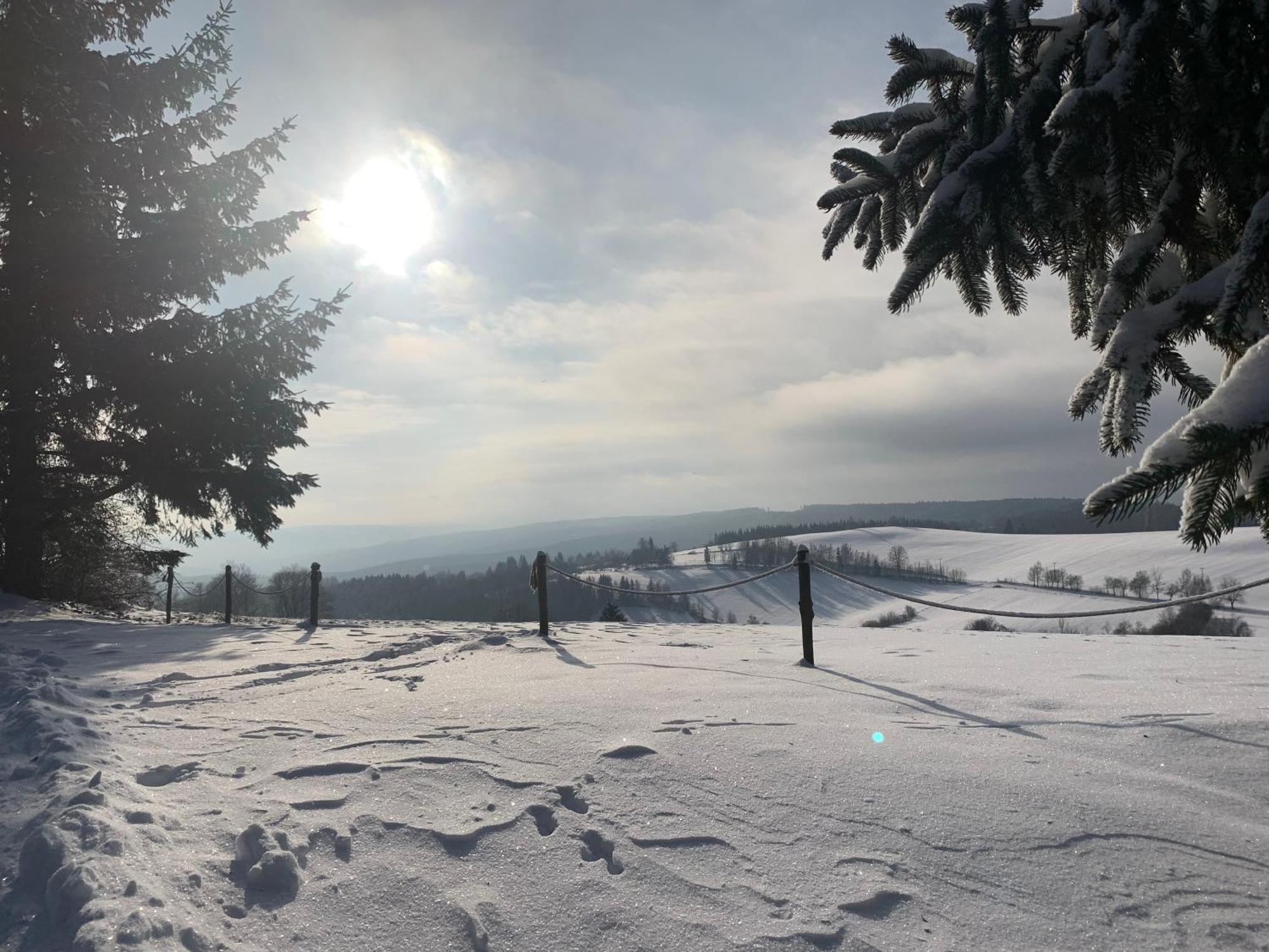 Restaurace A Penzion Gansberg Cotkytle Bagian luar foto