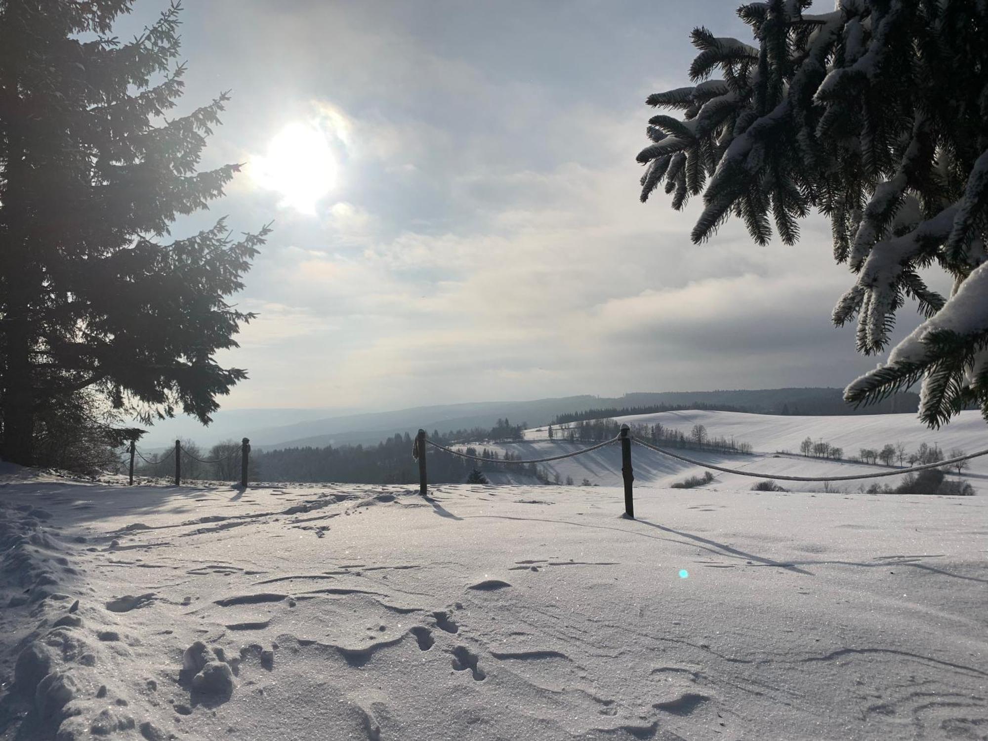 Restaurace A Penzion Gansberg Hotel Cotkytle Bagian luar foto